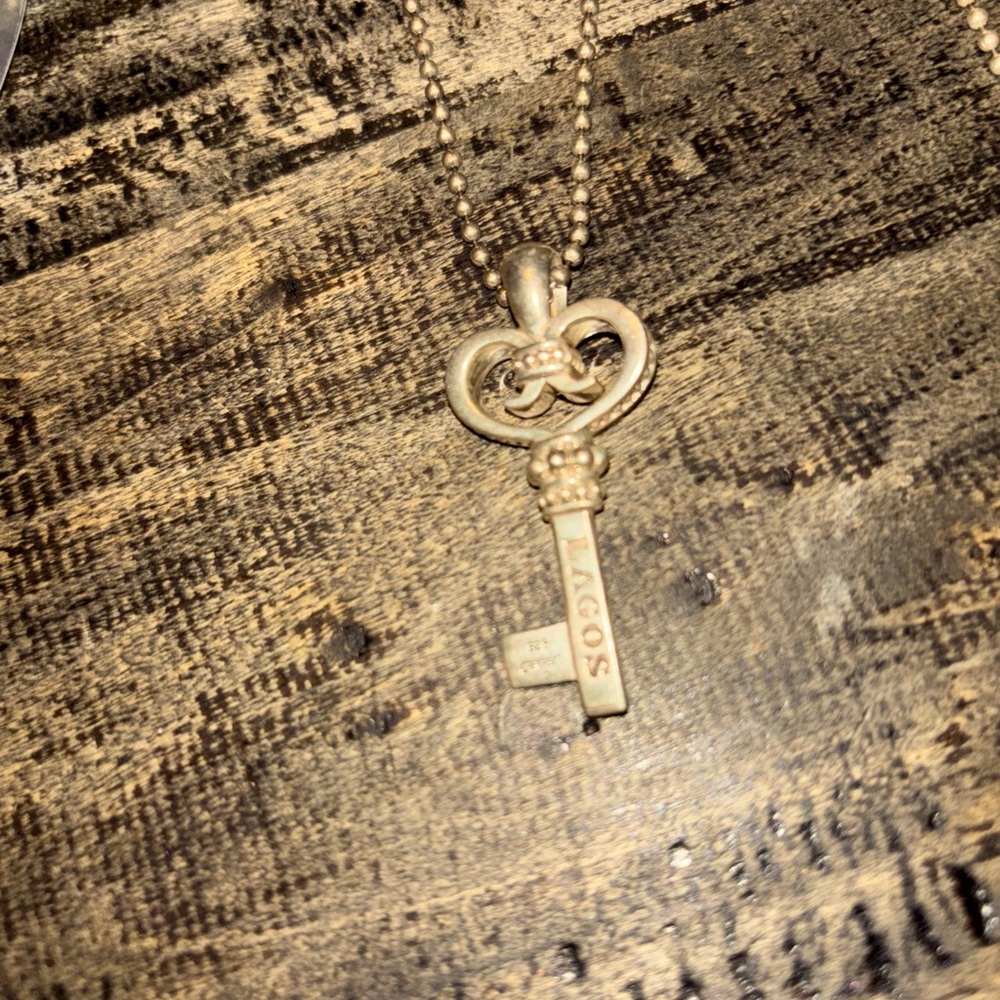 LAGOS Key pendant on 34” ball chain.